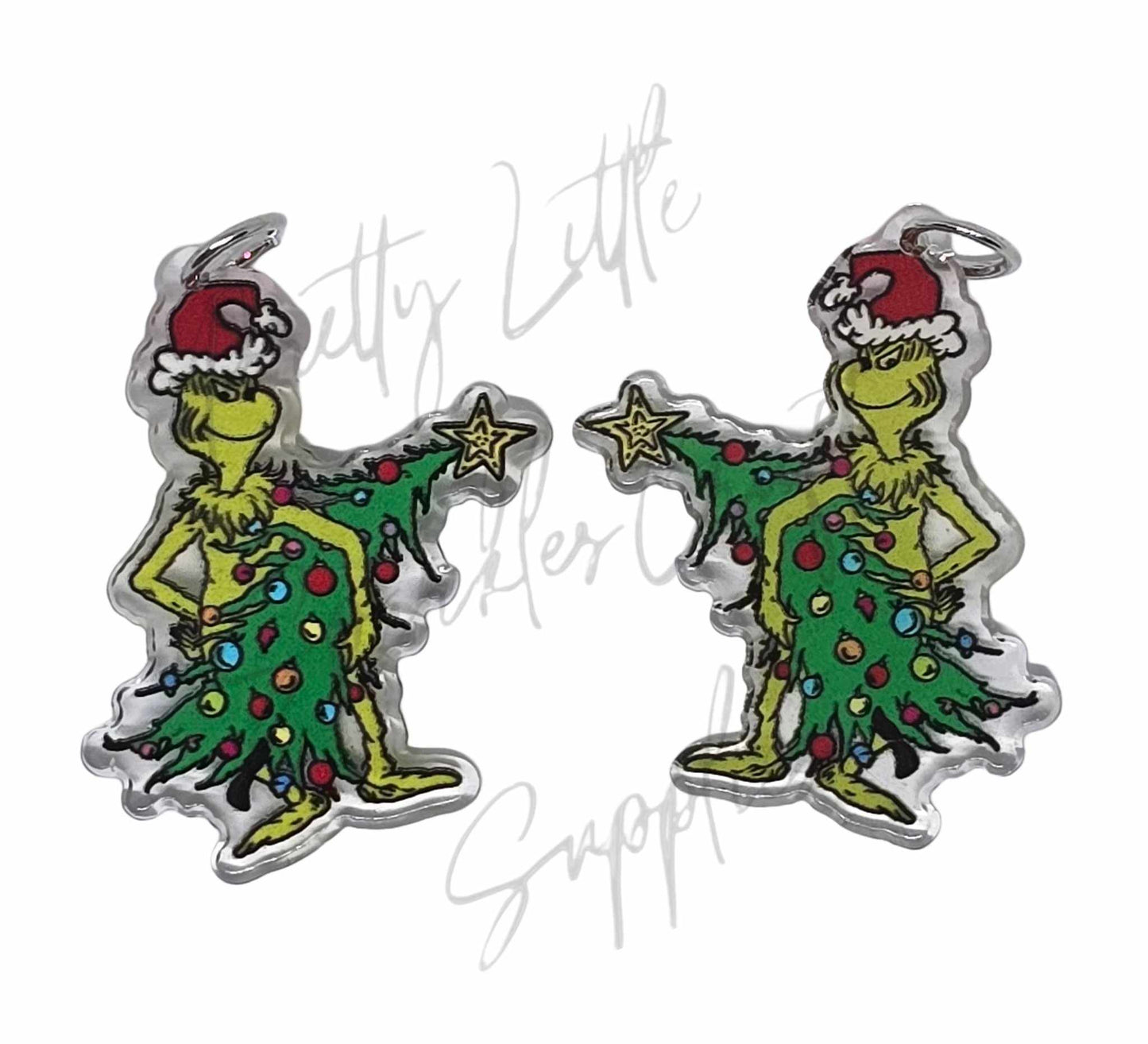 Grinch with Christmas Tree