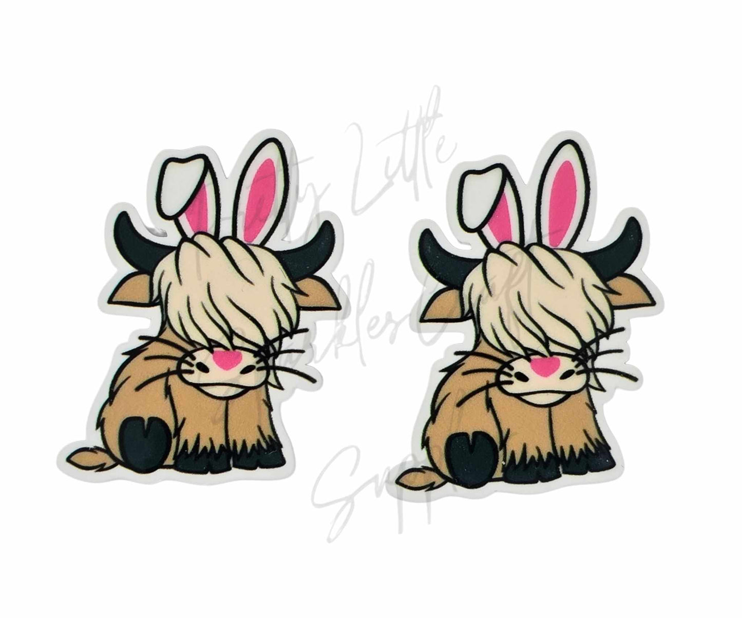 Bunny Ears Highland Cow 1