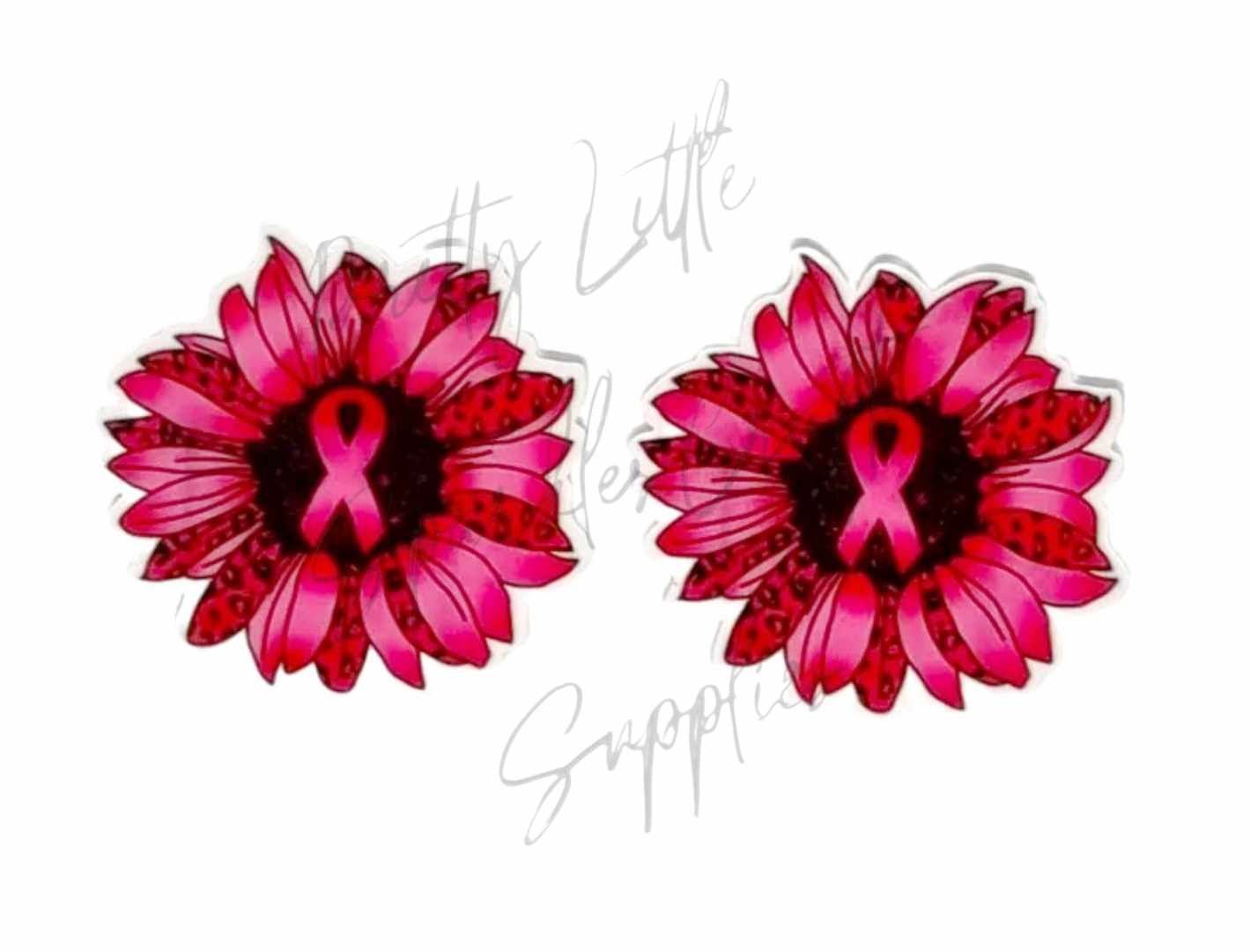 Breast Cancer - Pink Ribbon Sunflower