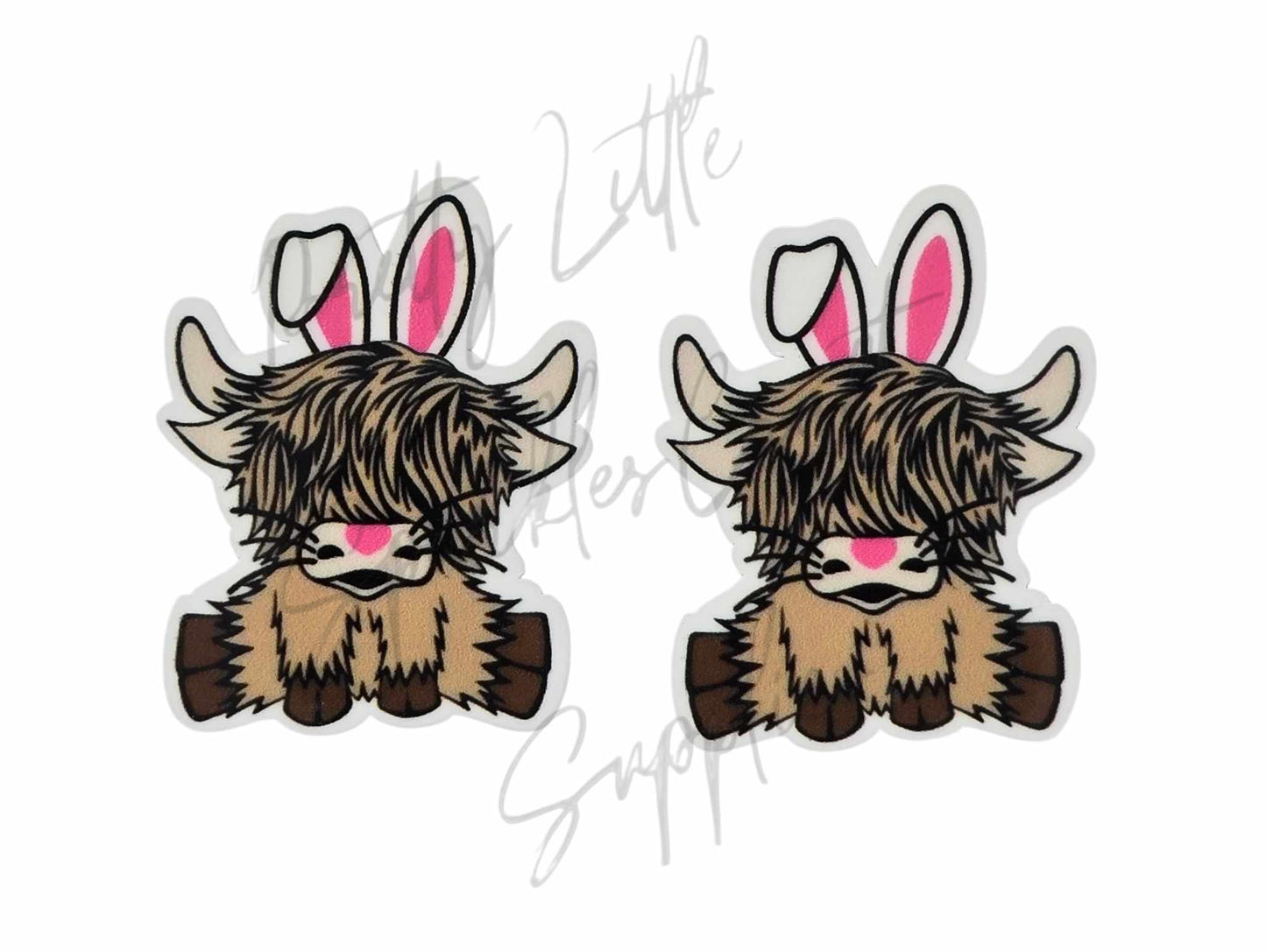Bunny Ears Highland Cow 2
