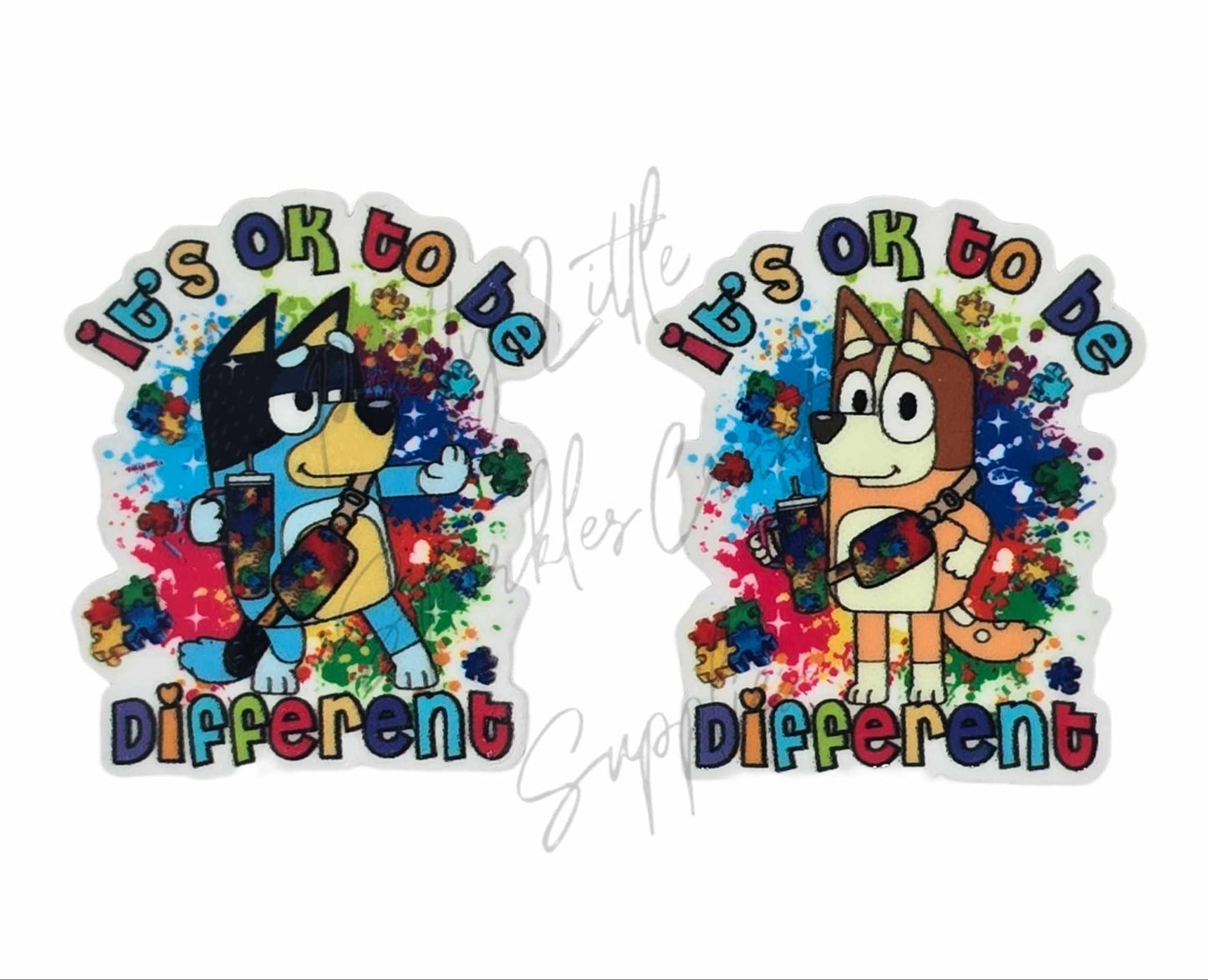 Bluey - Bandit & Chilli - It's Ok To Be Different