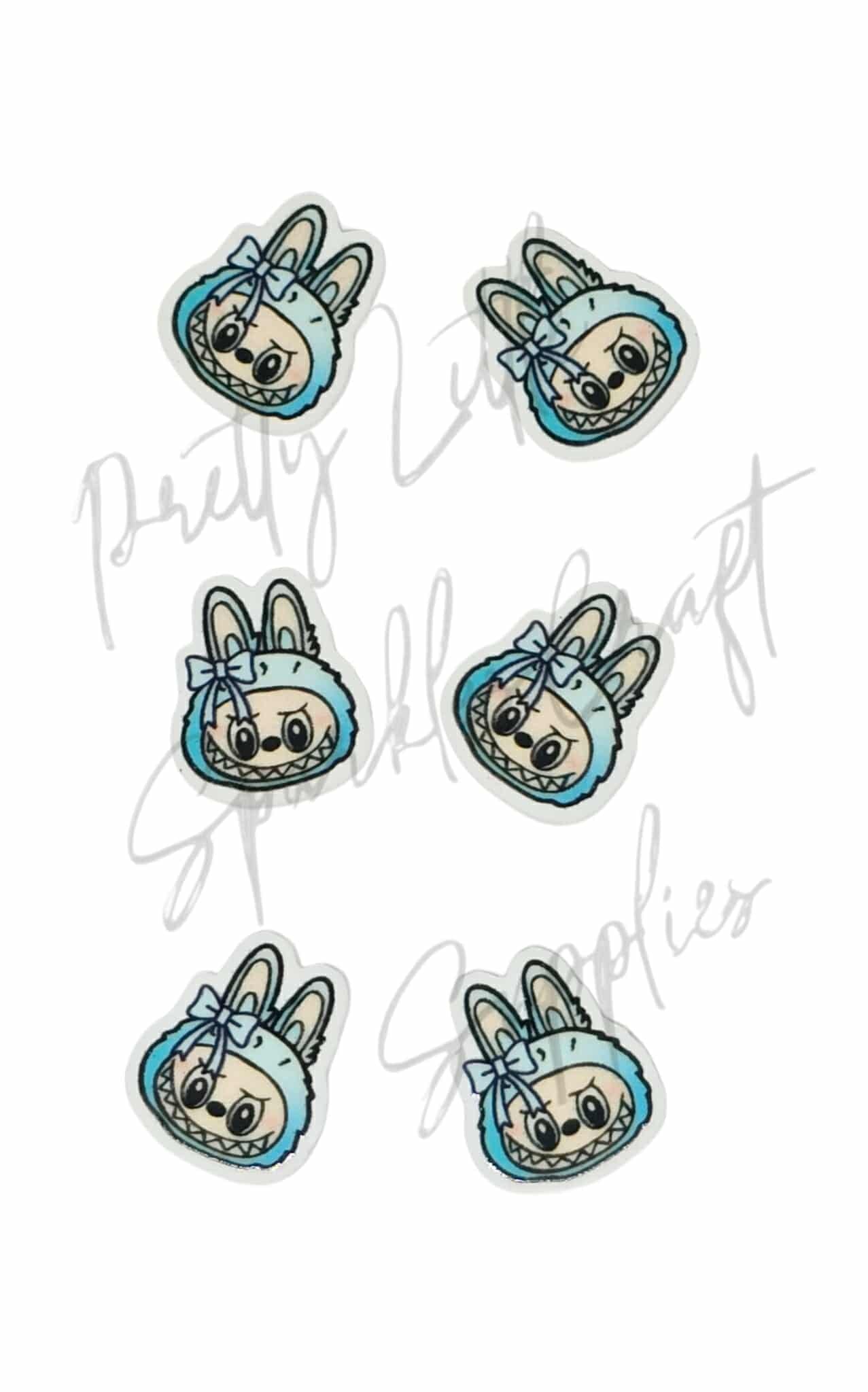 Blue Labubu with Bow