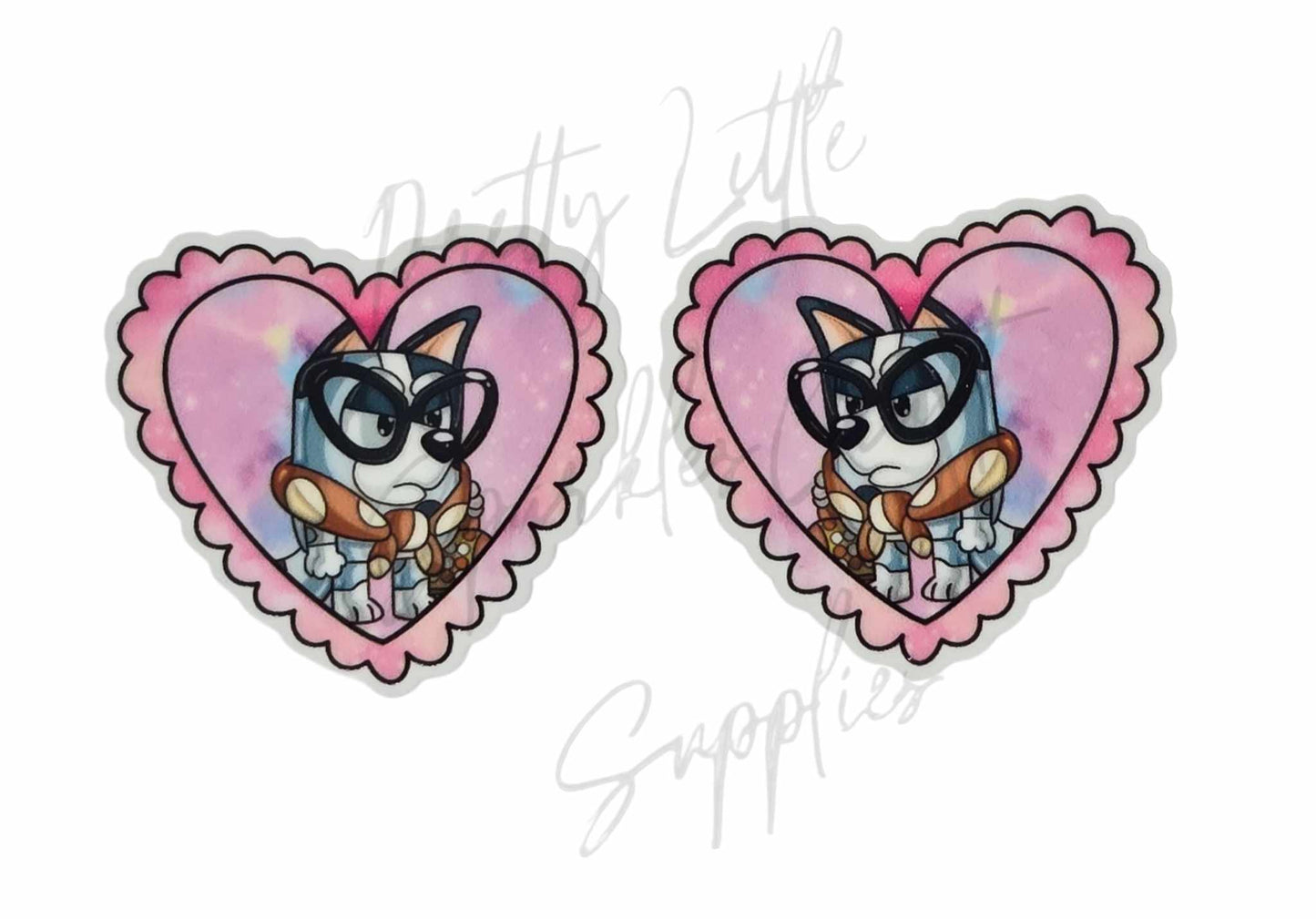 Bluey - Muffin Grandma Pink Heart