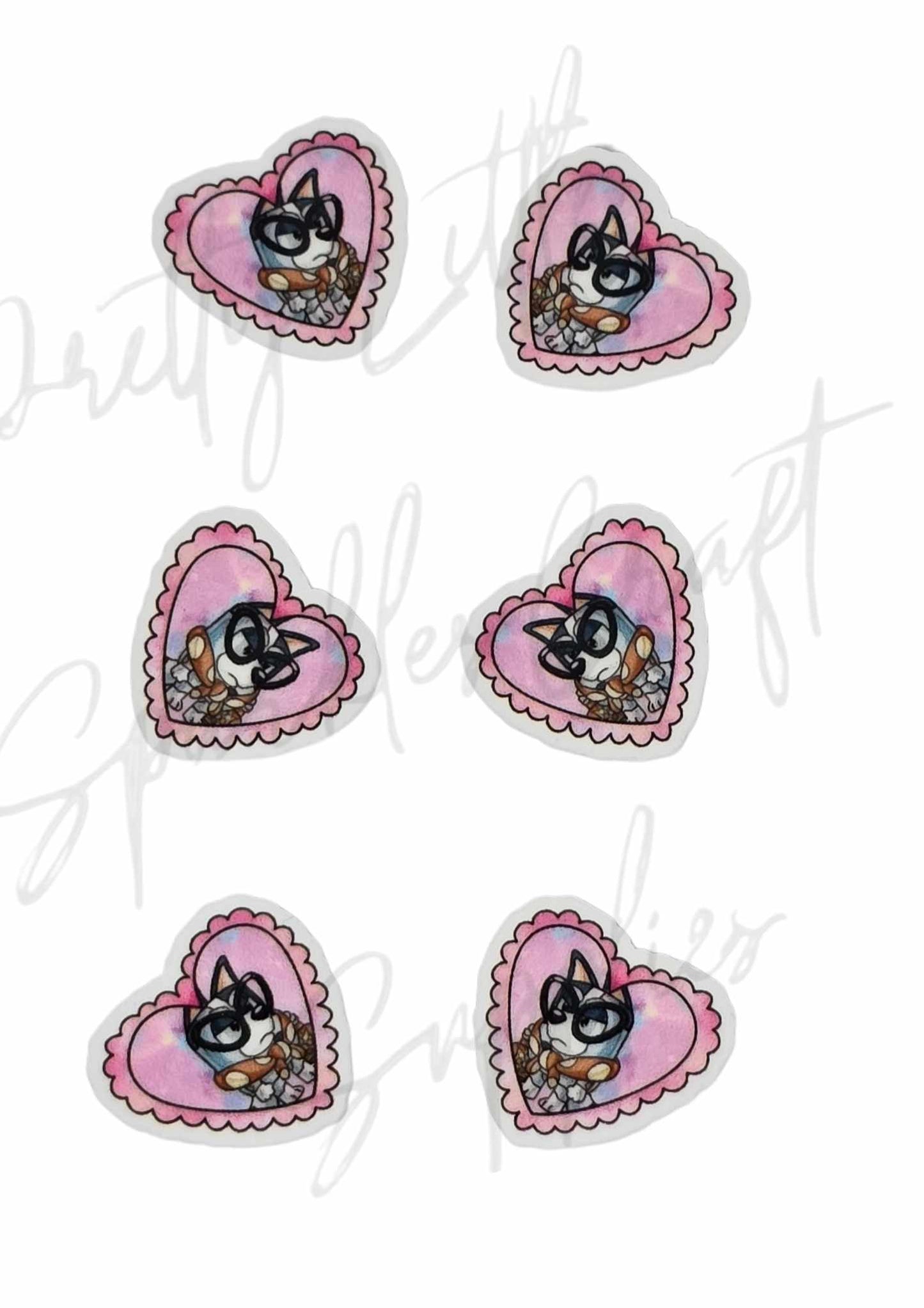 Bluey - Muffin Grandma Pink Heart