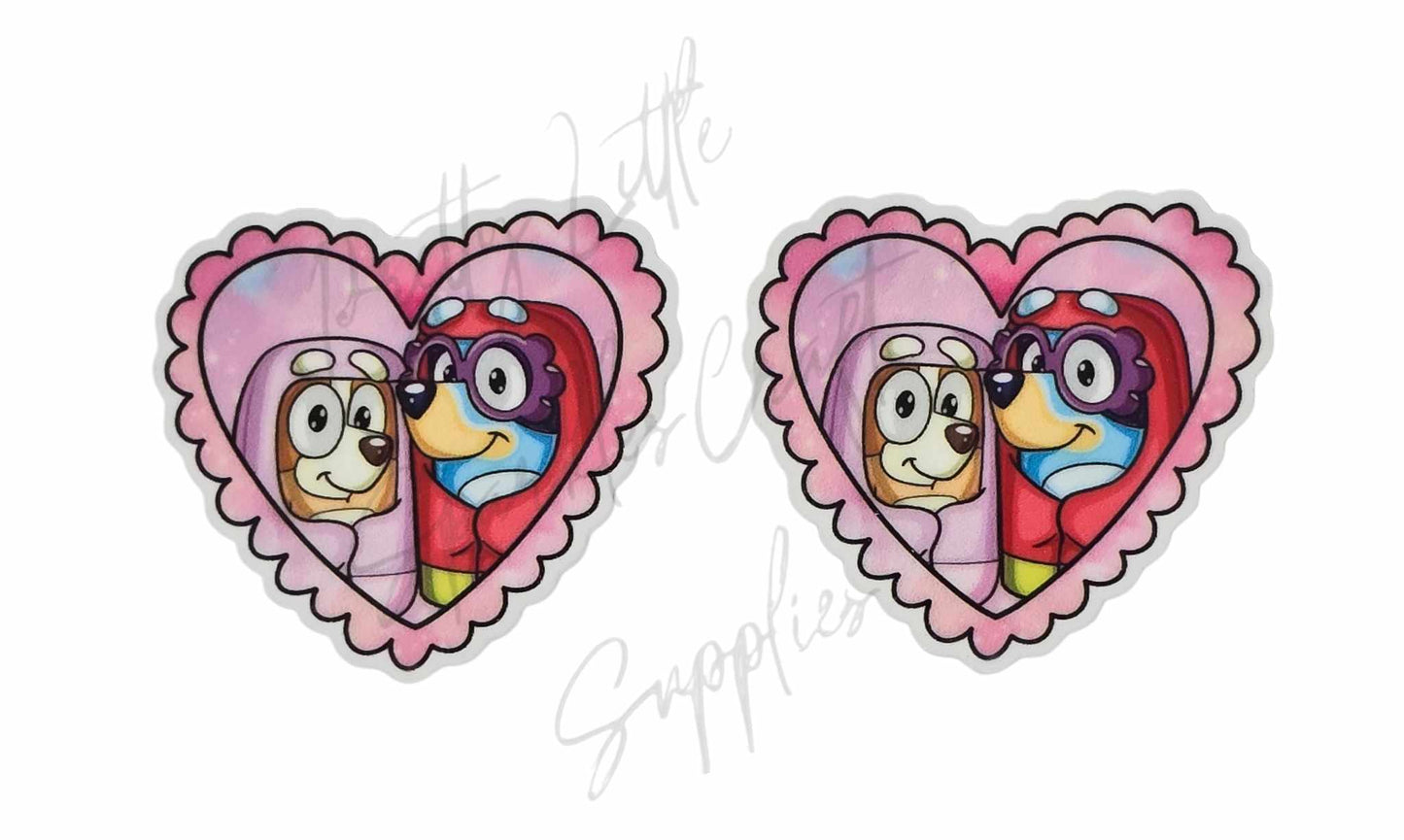 Bluey Grannies Pink Heart