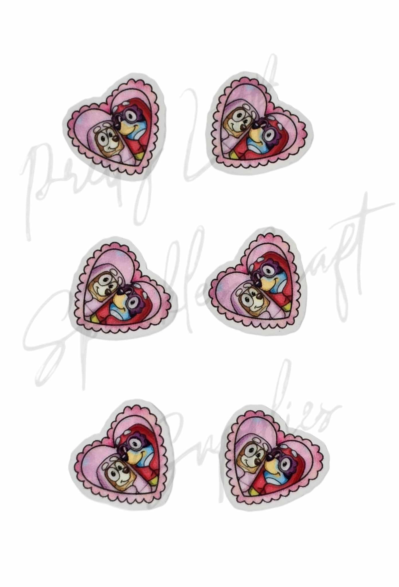 Bluey Grannies Pink Heart