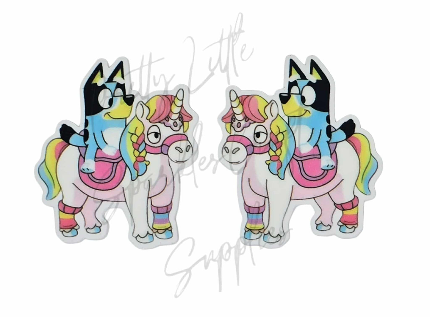 Bluey Riding Unicorn