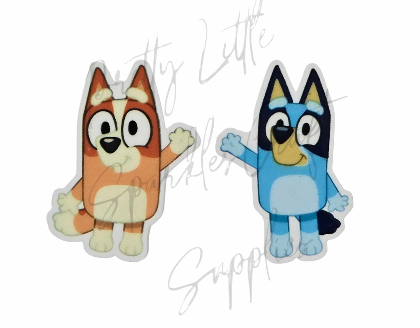 Bluey & Bingo Waving