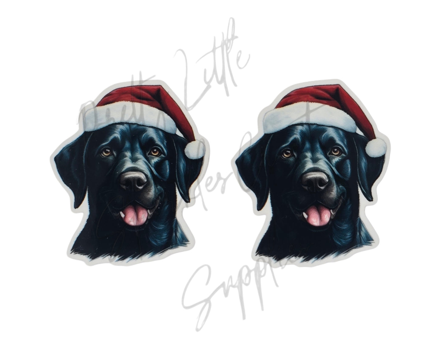 Christmas Black Labrador Dog