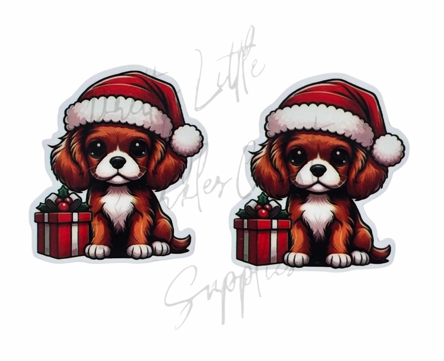 Christmas Cavalier King Charles Spaniel