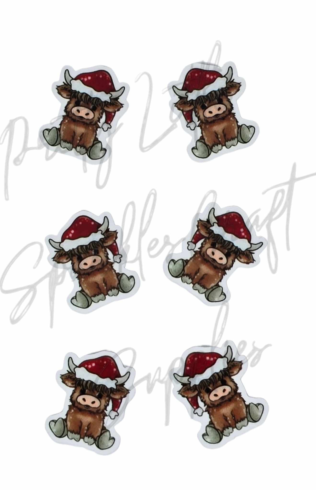 Christmas Highland Cow 3