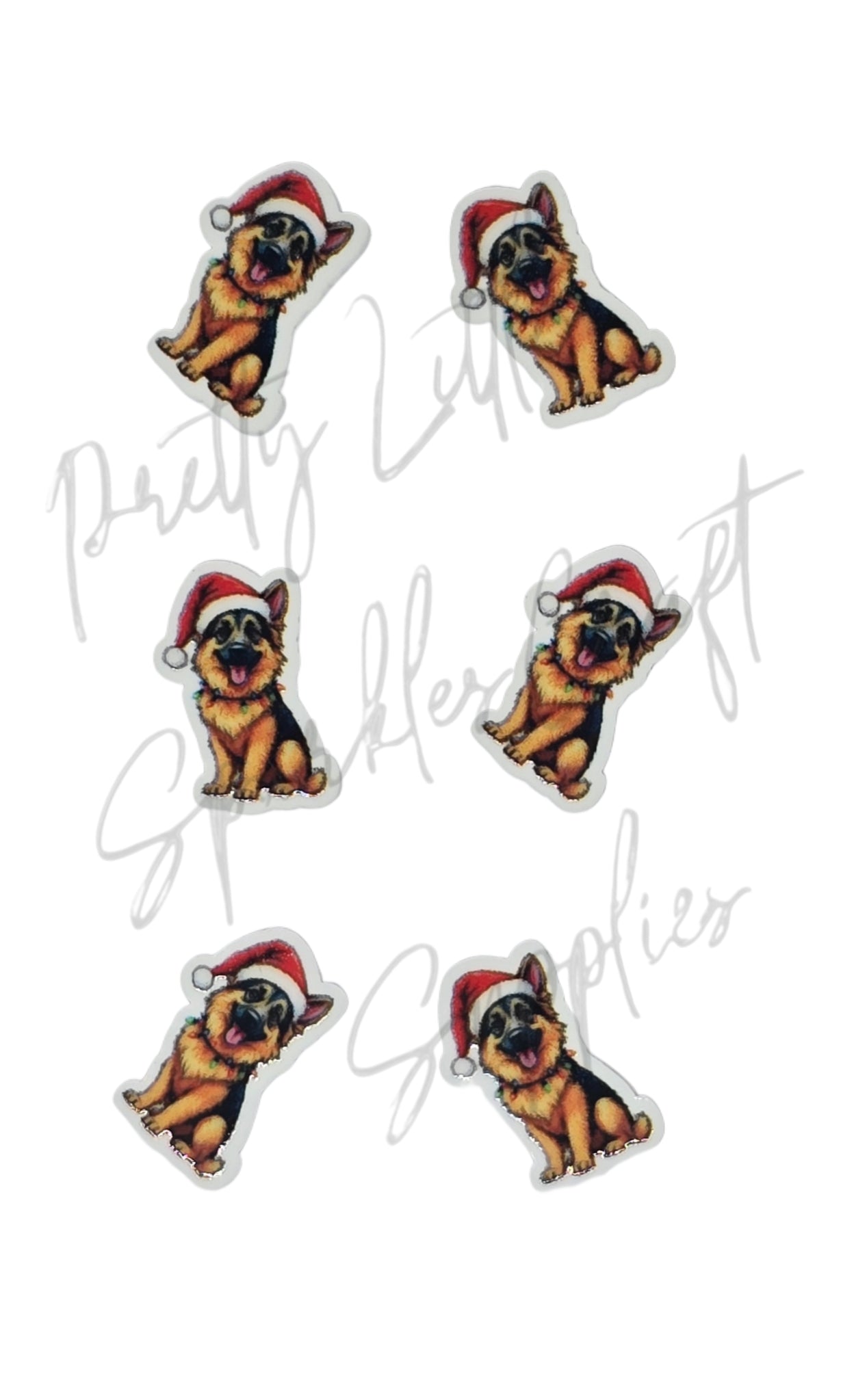 Christmas Lights German Shepherd Dog