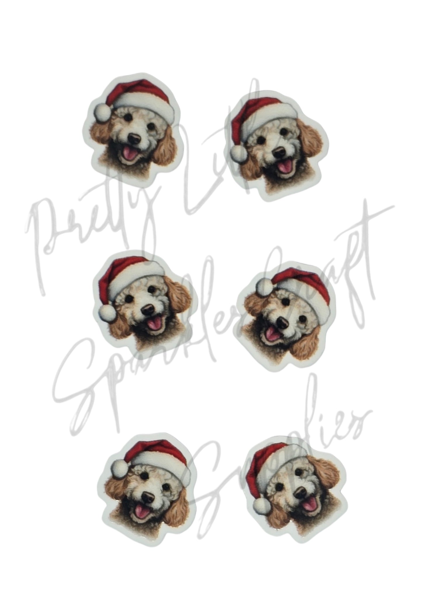 Christmas Poodle Dog
