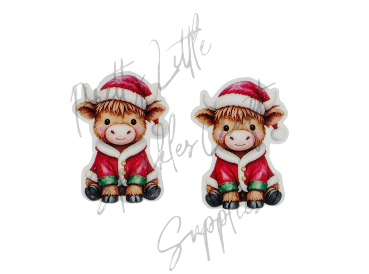 Christmas Suit Highland Cow