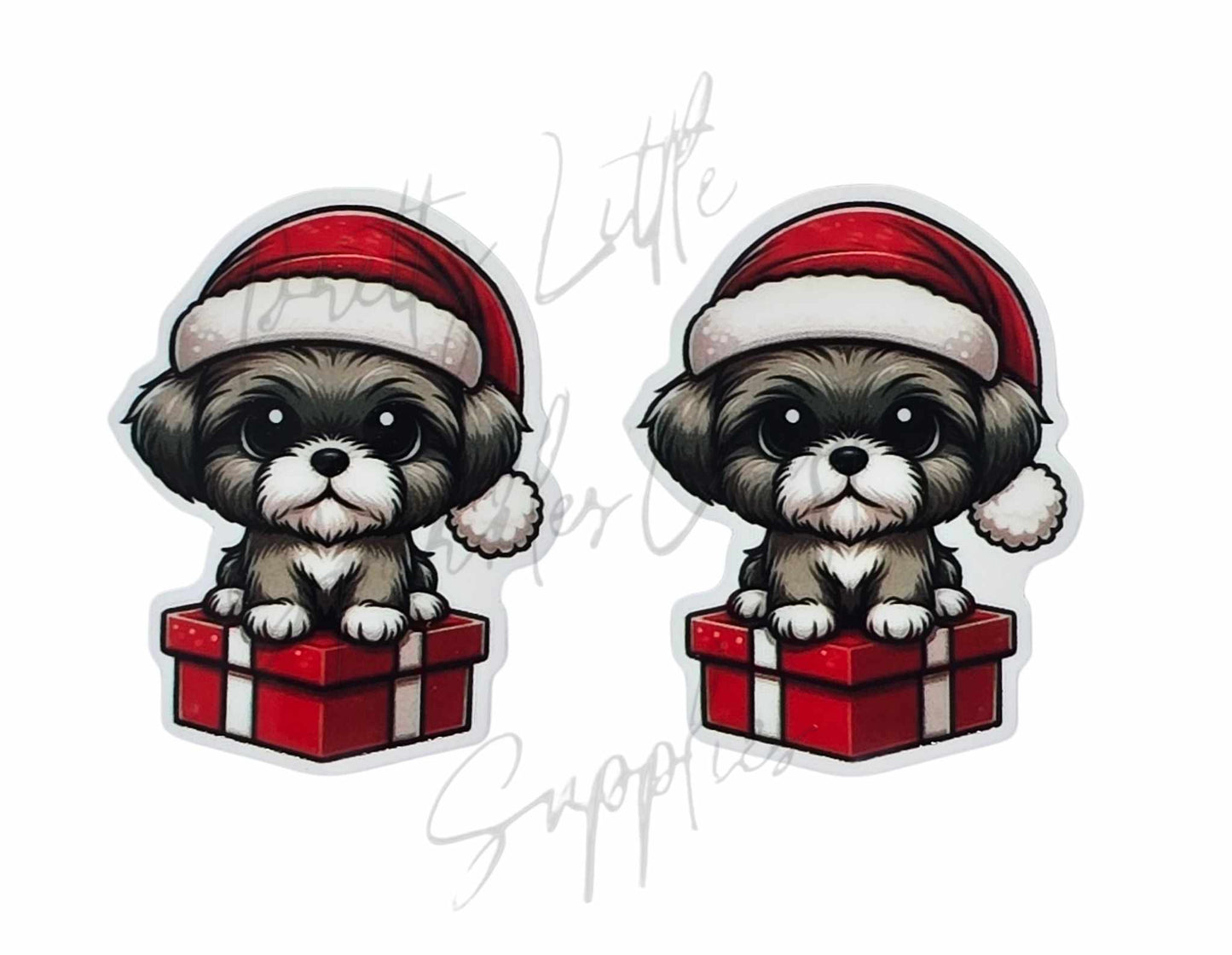 Christmas shih-tzu
