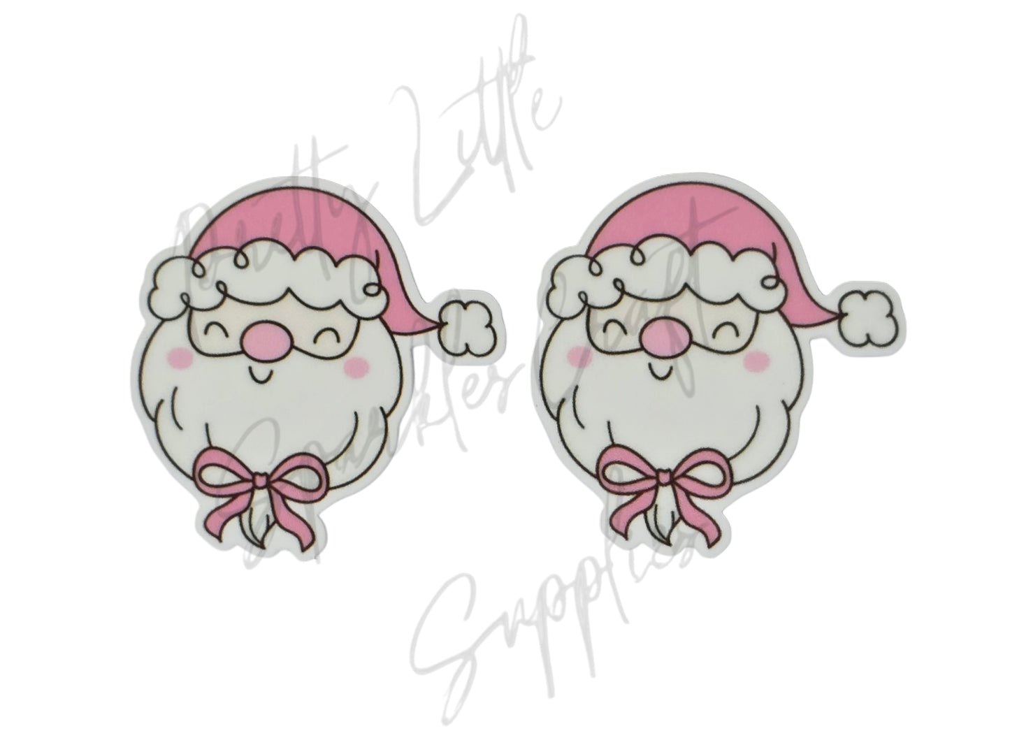 Cute Pink Santa with Bow