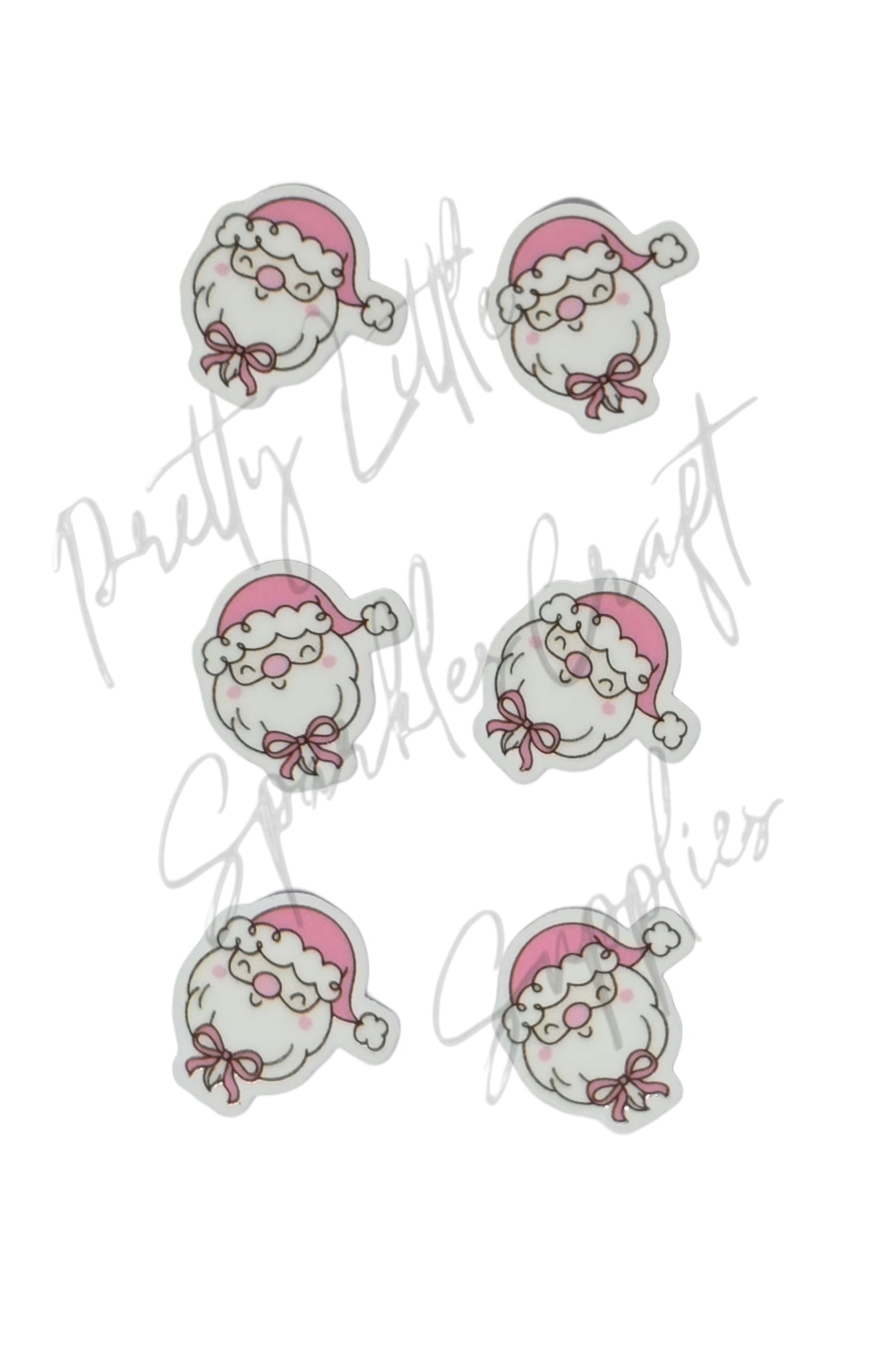 Cute Pink Santa with Bow