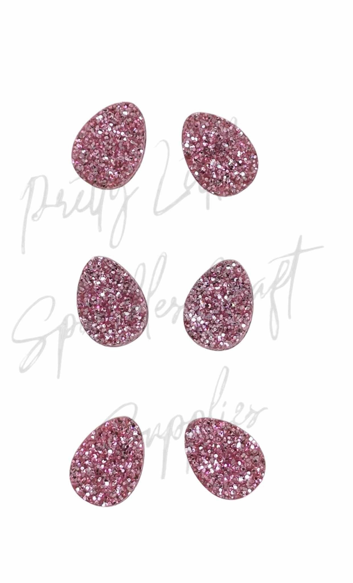 Pink Easter Egg Glitter Acrylic (3 Pairs)