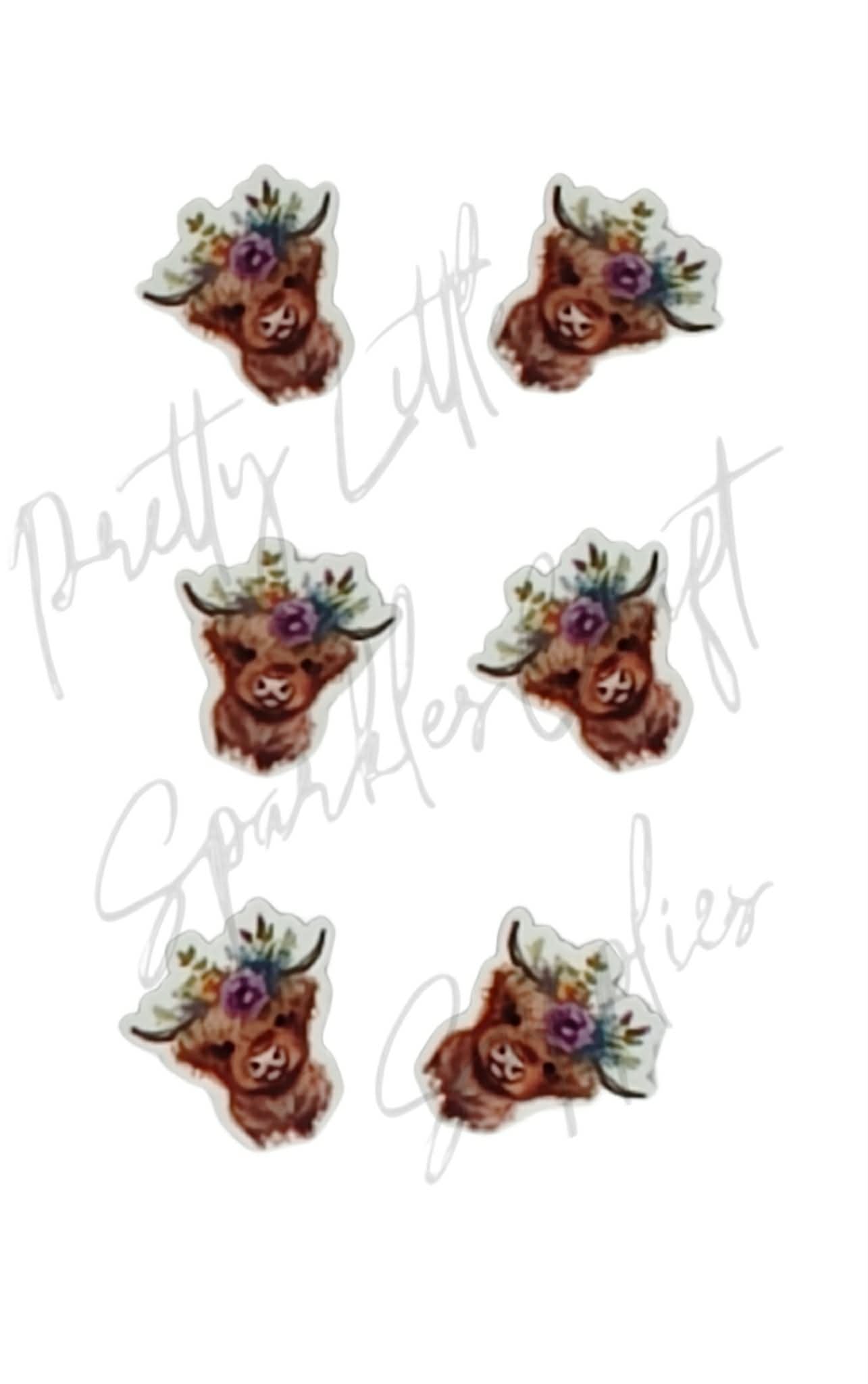 Flower Highland Cow 2