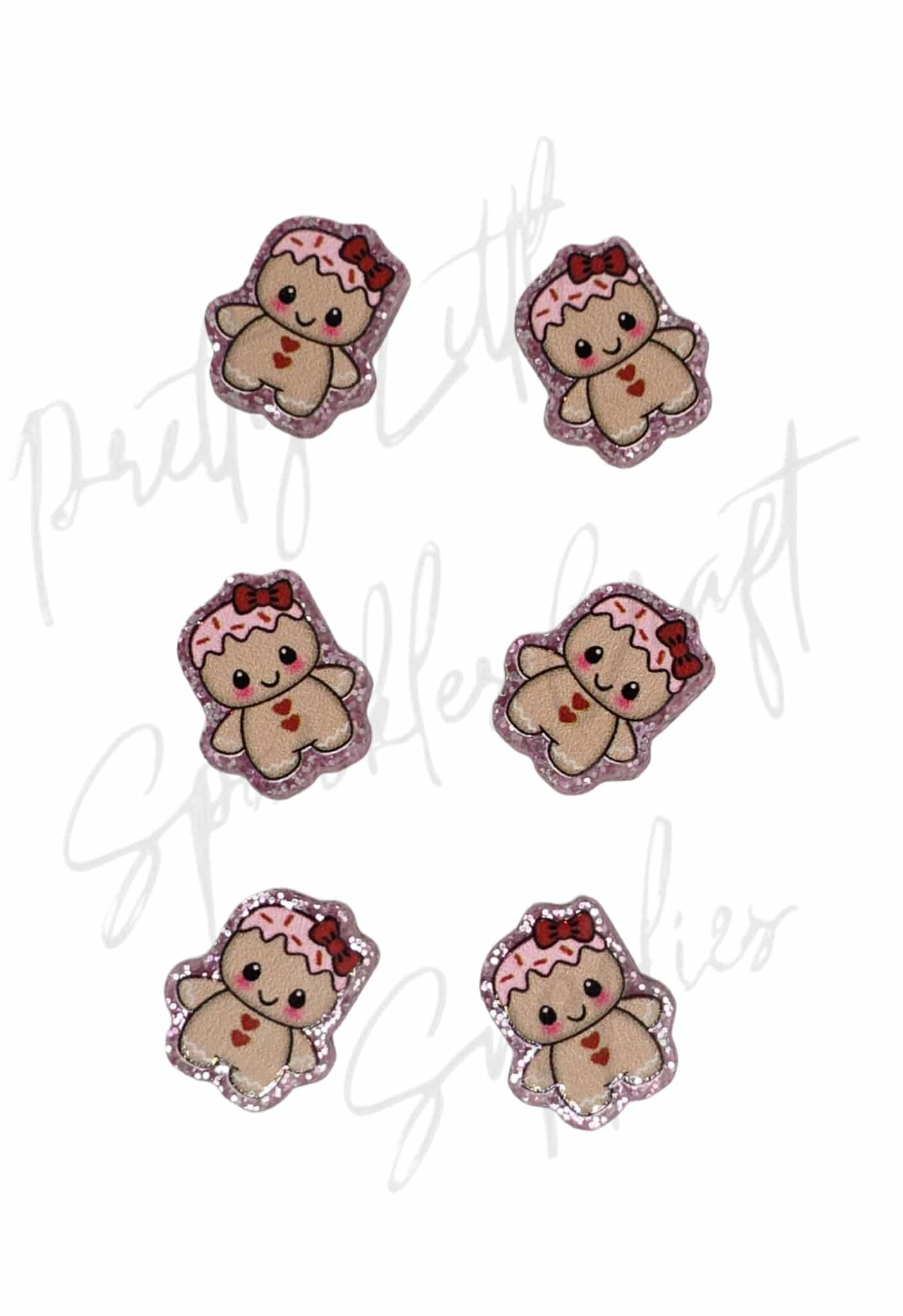 Gingerbread Girl (glitter acrylic)
