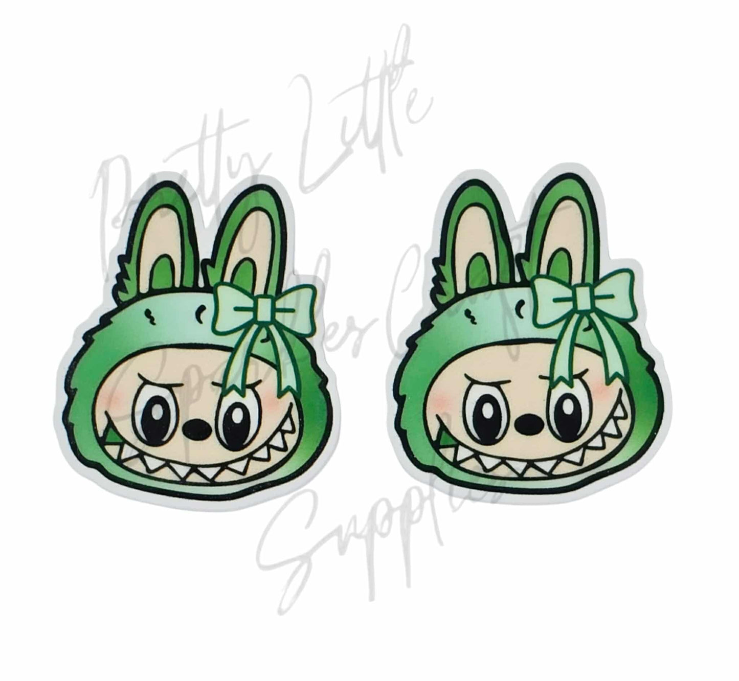Green Labubu with Bow