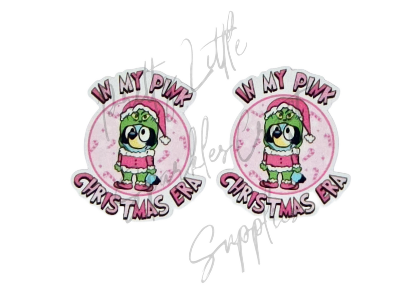 Grinch Bluey - In My Pink Christmas Era