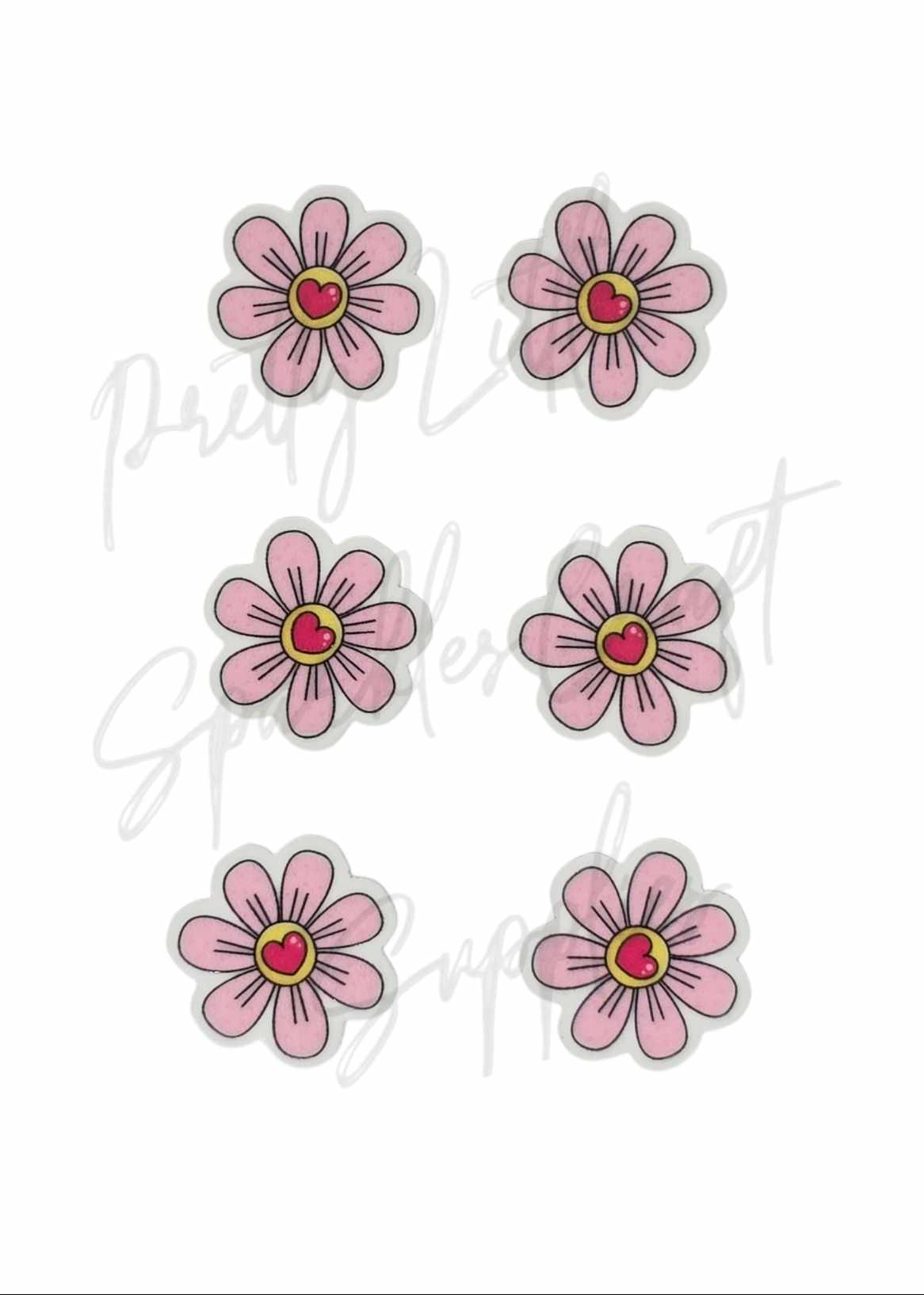 Heart Pink Flower