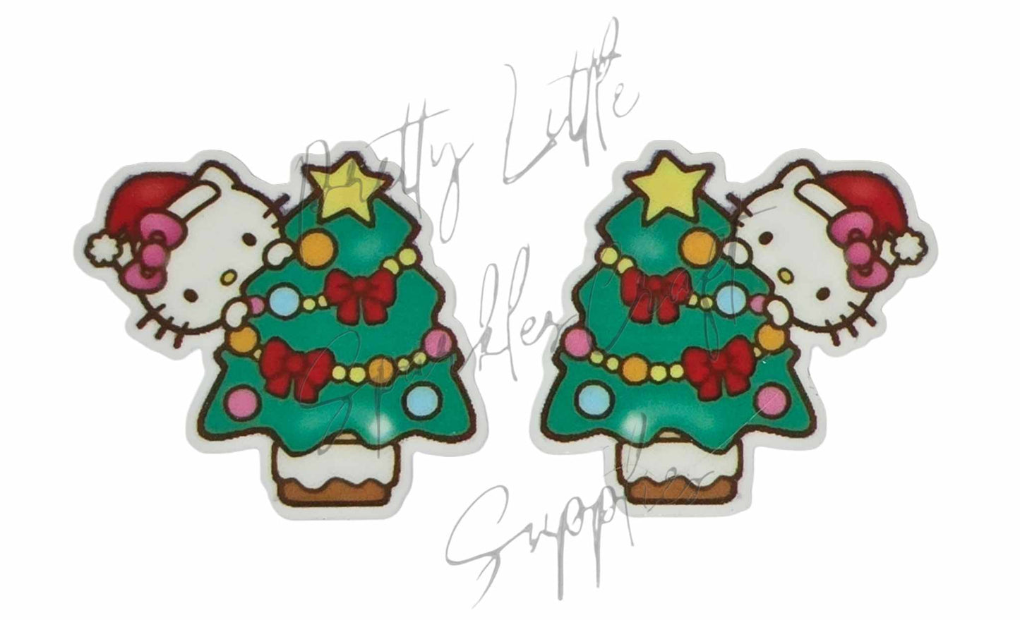 Hello Kitty Peeking Christmas Tree