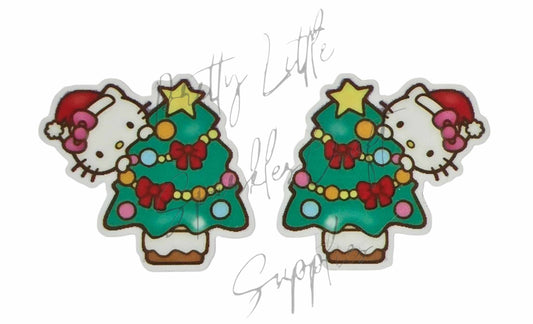 Hello Kitty Peeking Christmas Tree