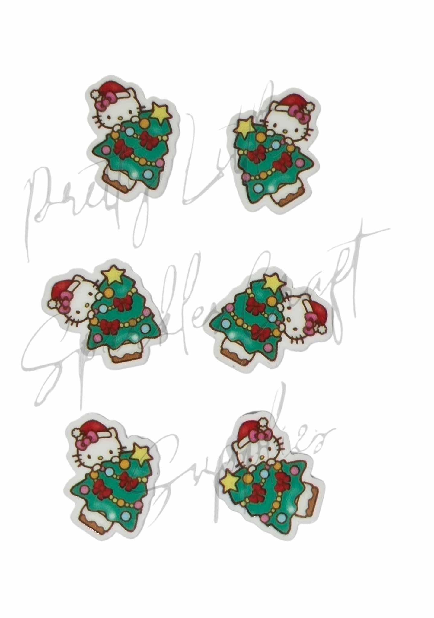 Hello Kitty Peeking Christmas Tree