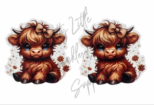 Highland Cow with Bow 2