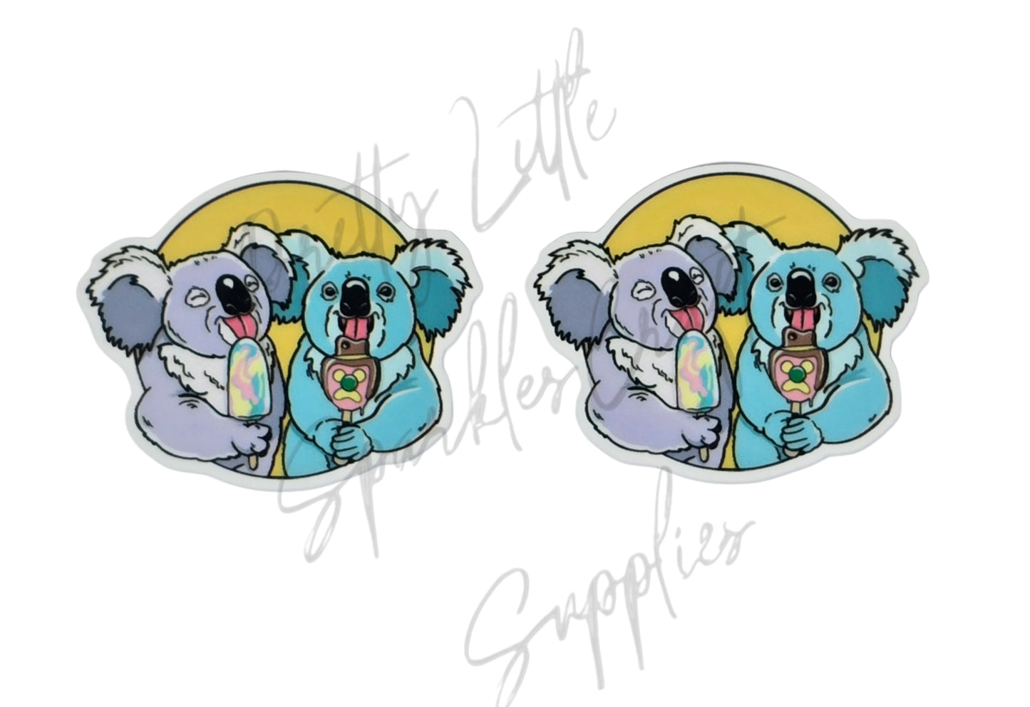 Koala with Paddle Pop and Bubble O'Bill