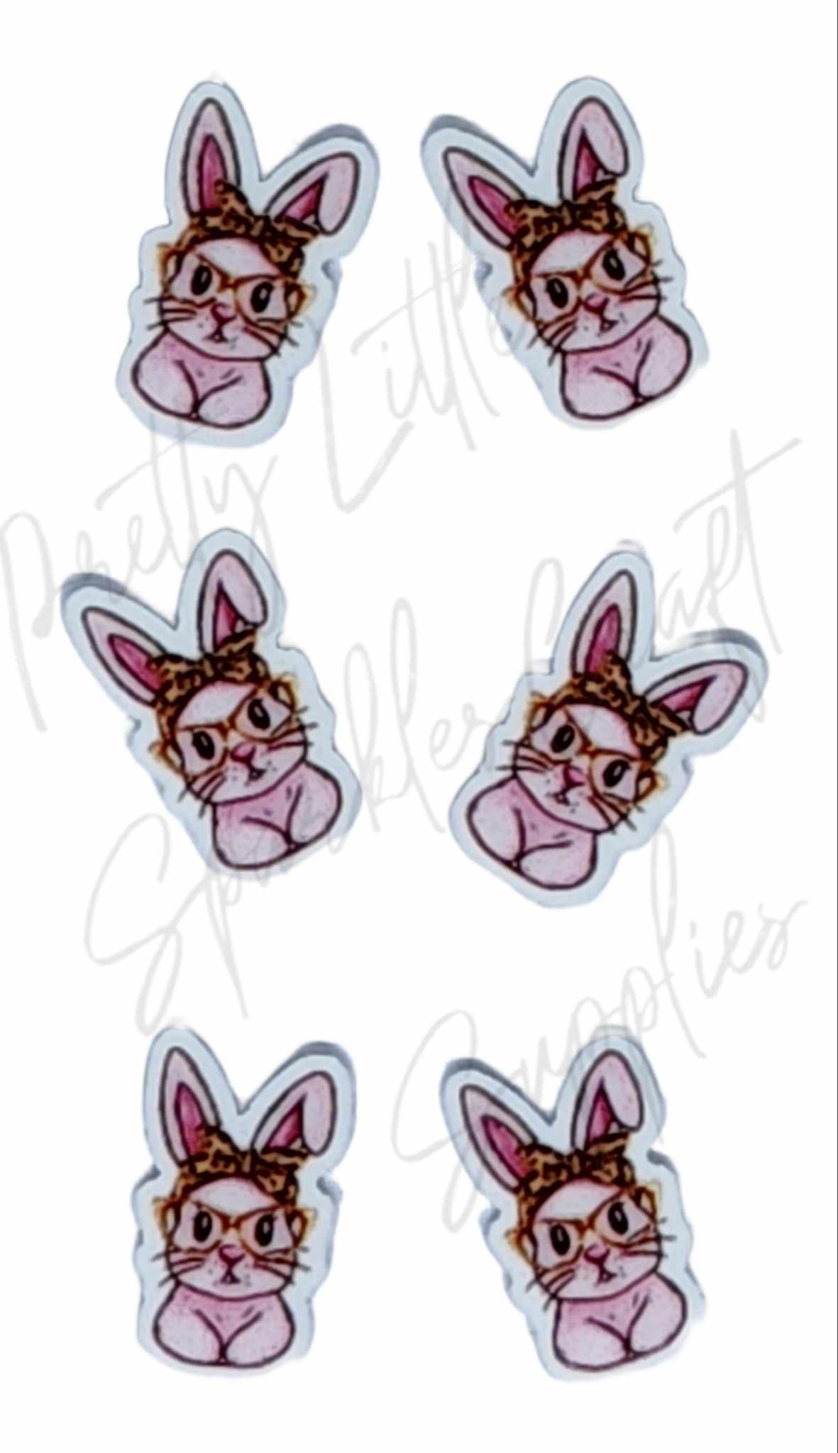 Pink Bunny with Glasses