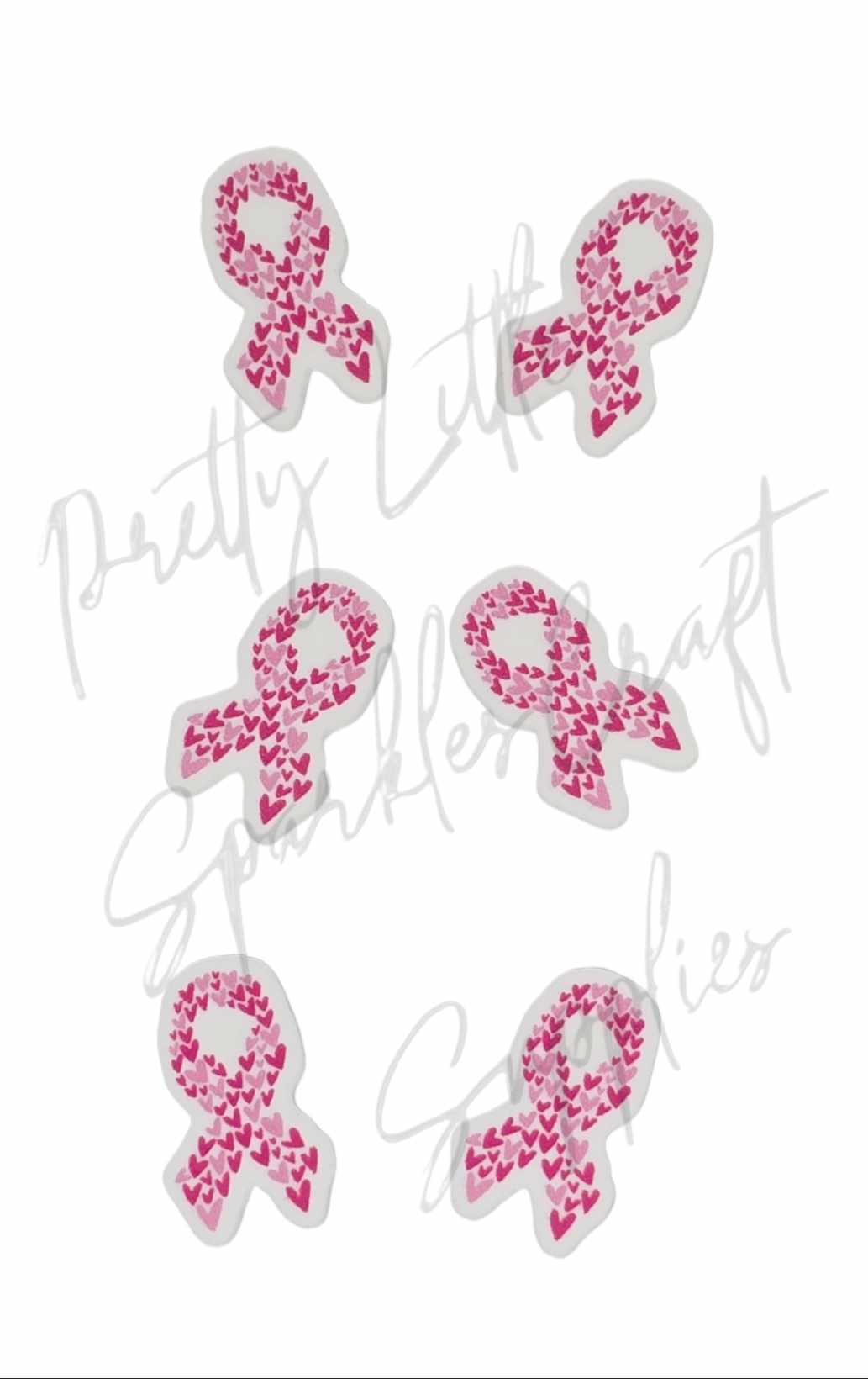 Breast Cancer - Pink Heart Ribbon