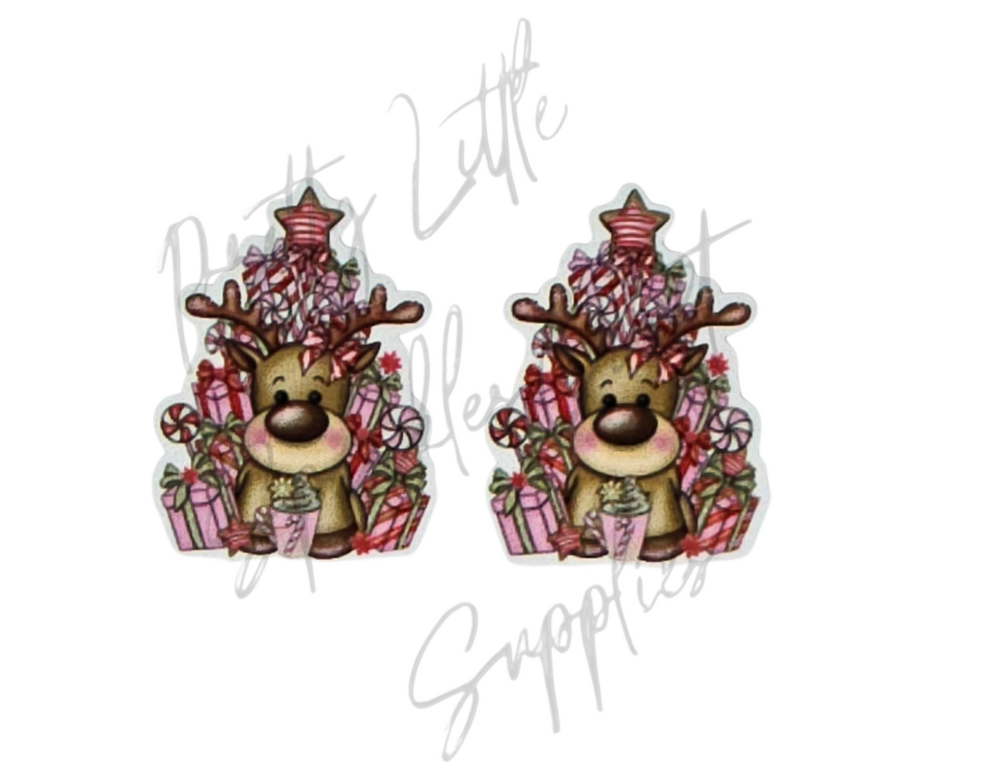 Pink Reindeer Christmas Tree