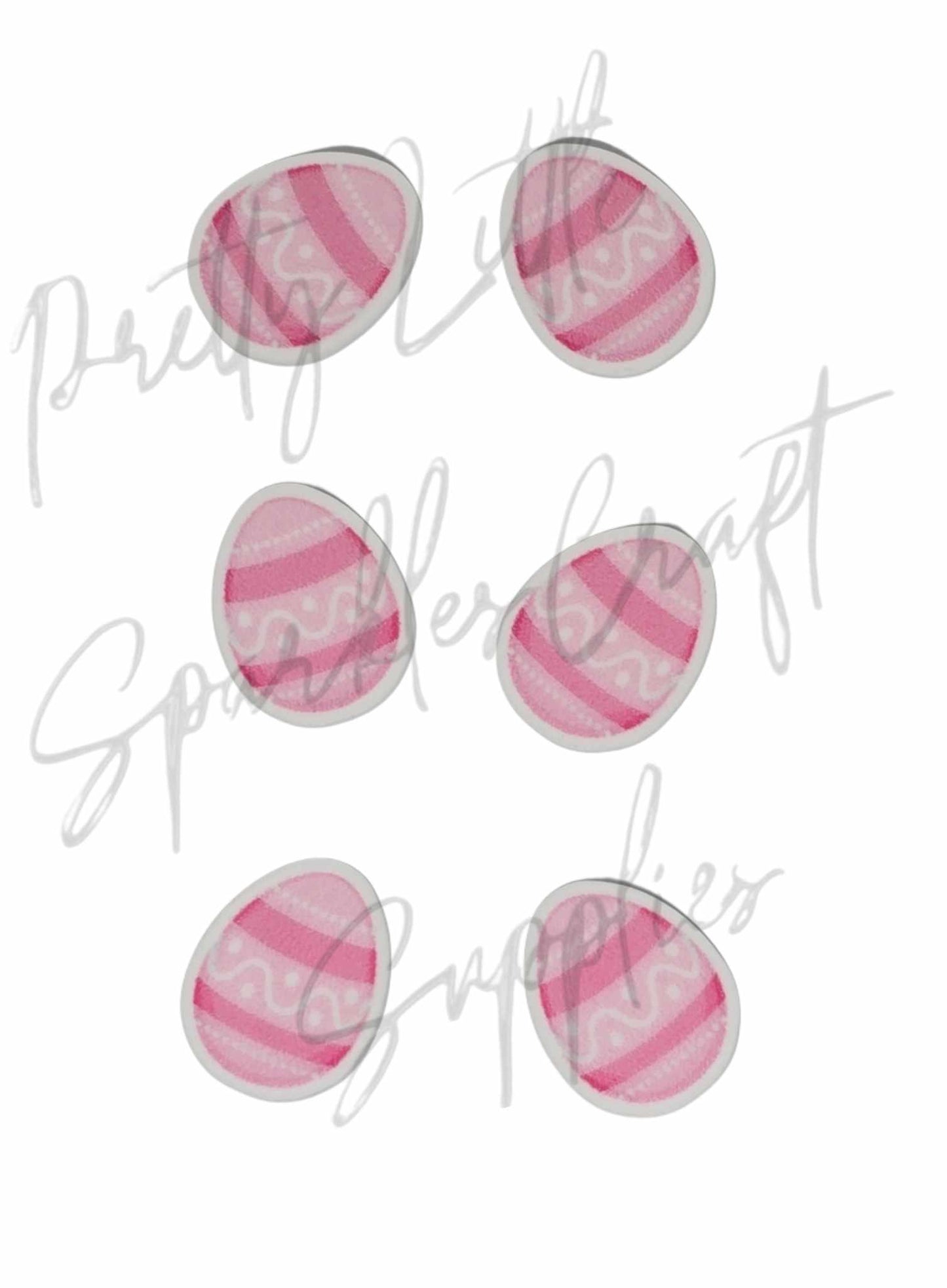 Pink Stripe Easter Egg