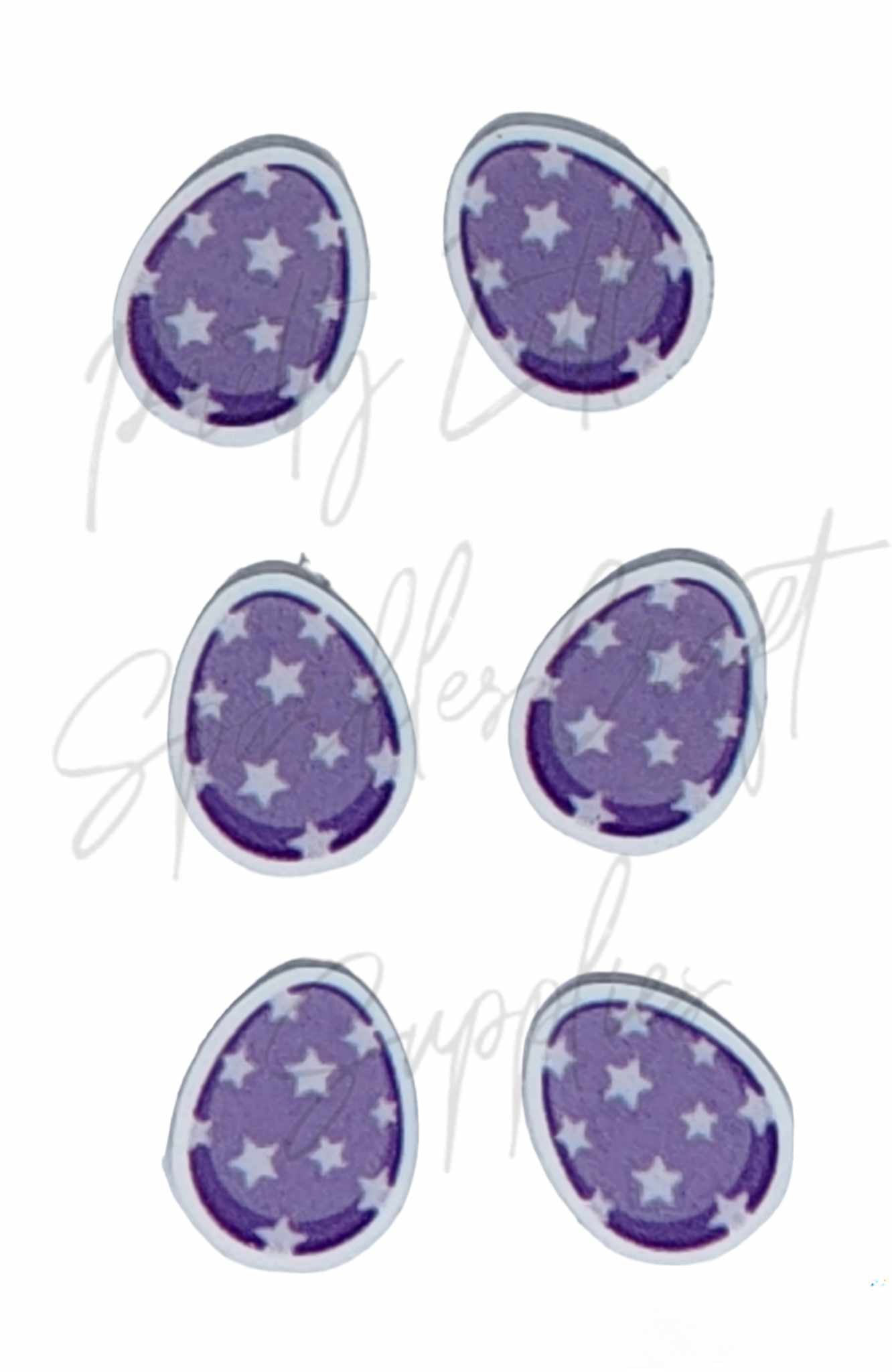 Purple Star Easter Egg