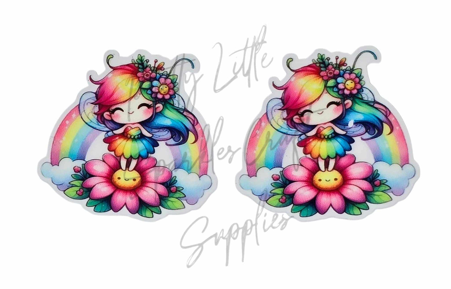 Rainbow Flower Girl