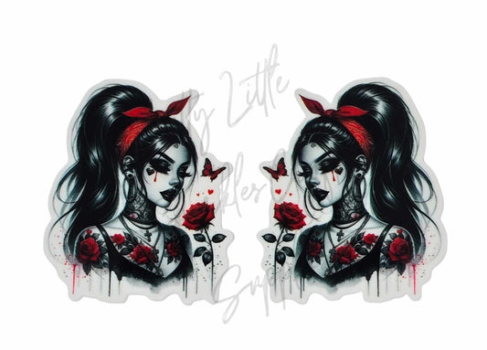 Halloween Red Bow Girl