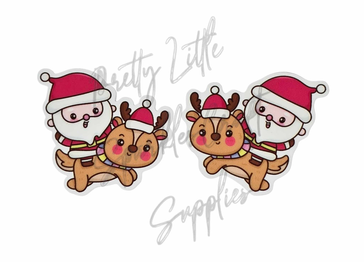 Santa Riding Reindeer