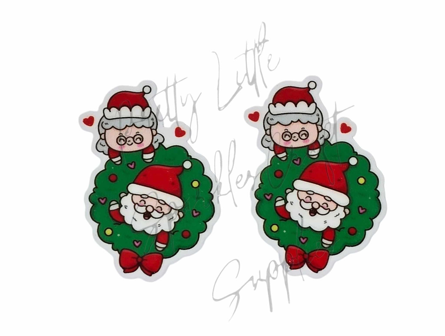 Santa & Mrs Claus Christmas Wreath