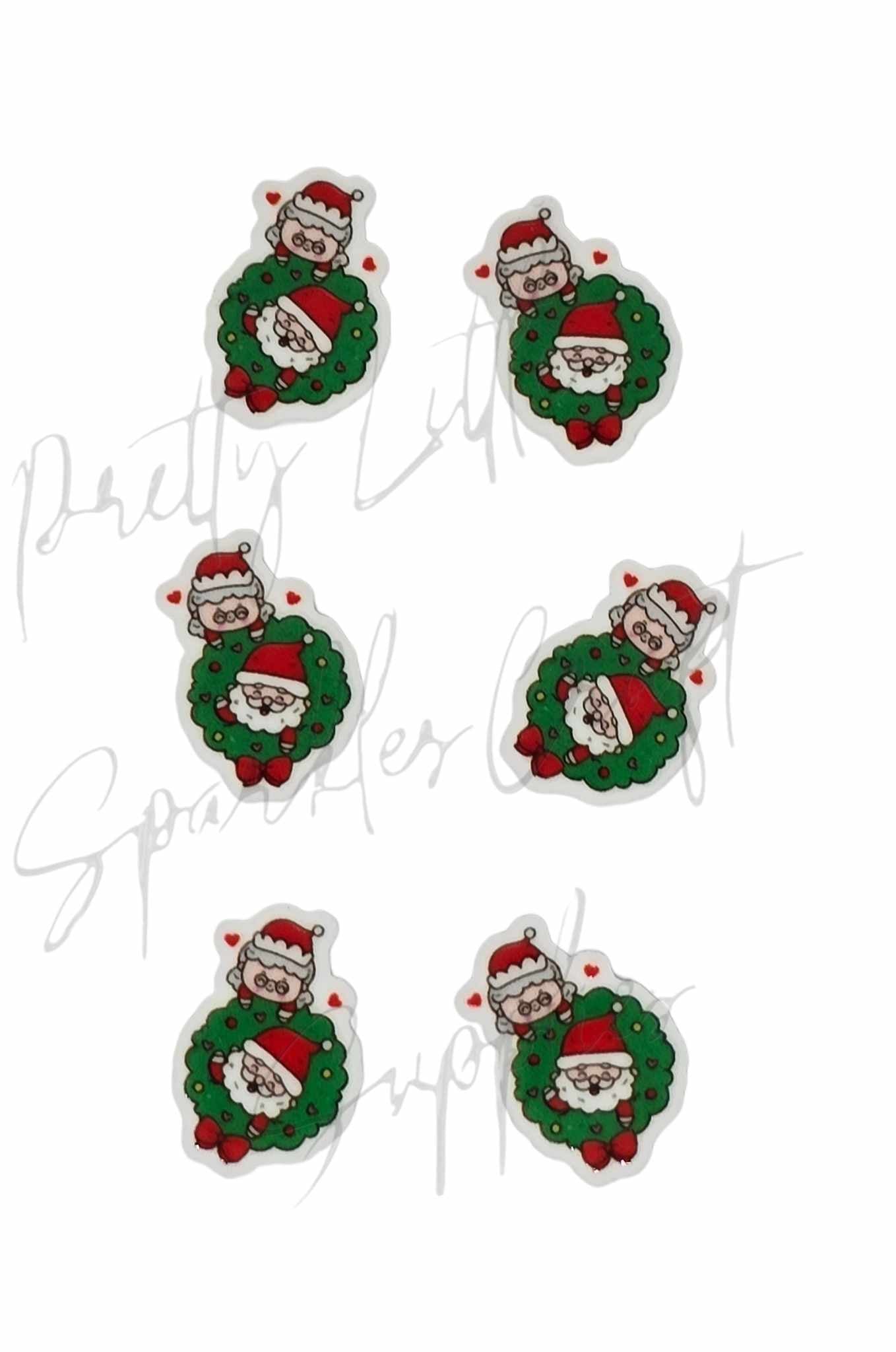 Santa & Mrs Claus Christmas Wreath