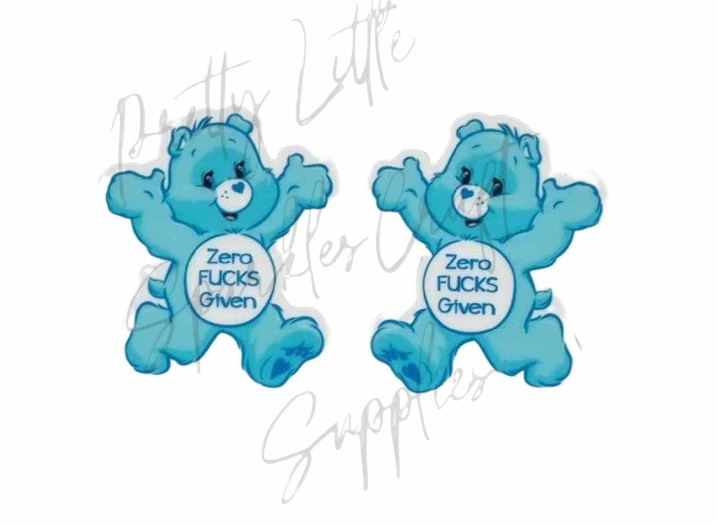 Swear Care Bear - Zero F*cks Given