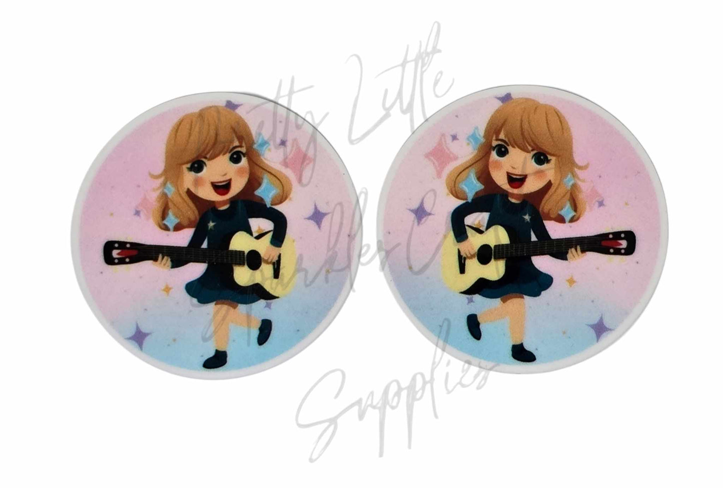 Taylor Swift Cartoon Guitar