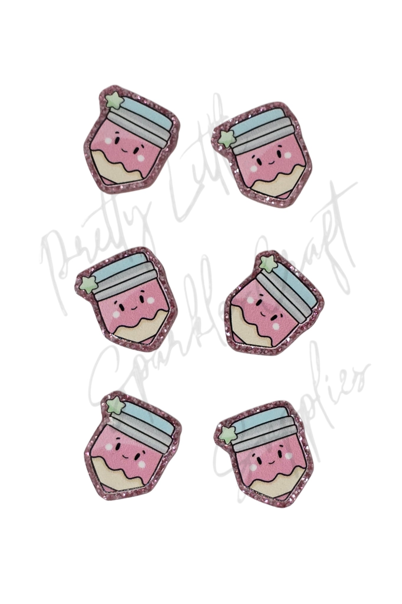 Teacher Pencil (glitter acrylic)