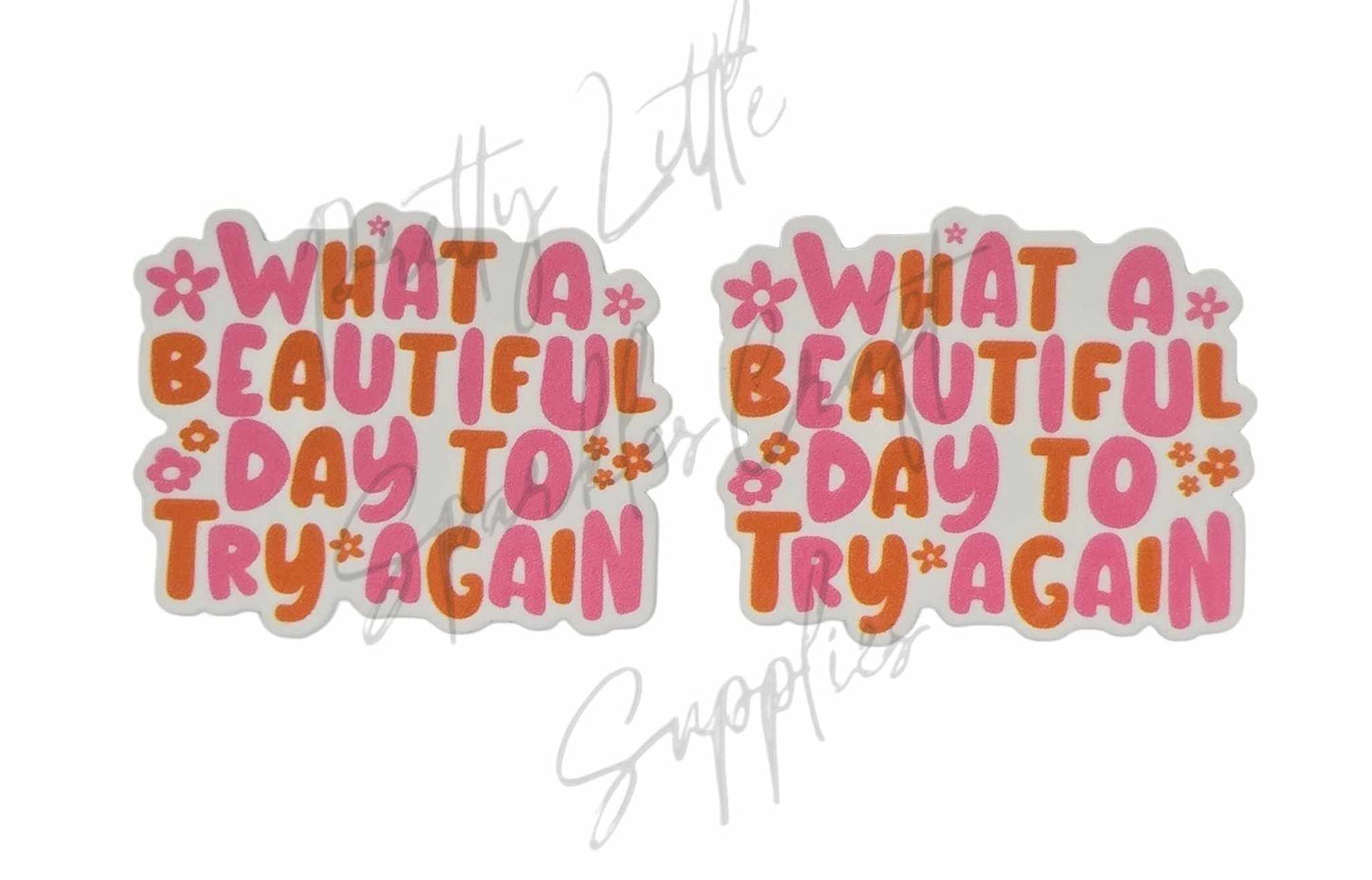What A Beautiful Day to Try Again