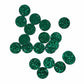 Green Round Acrylic Glitter Toppers 12mm