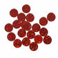 Red Round Acrylic Glitter Toppers 12mm
