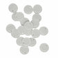 White Round Acrylic Glitter Toppers 12mm
