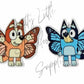 Butterfly Bluey & Bingo